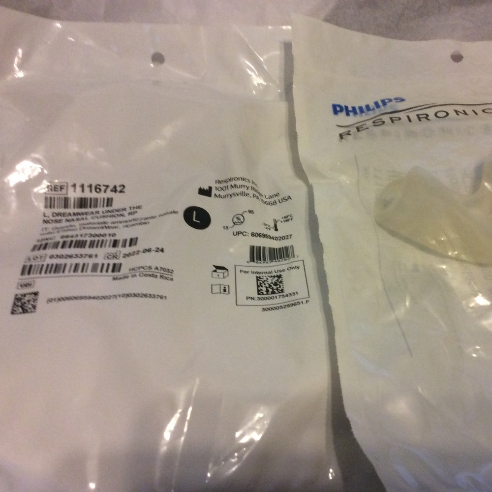 PHILIPS DREAMWEAR  (10) UNDER NOSE CUSHIONS  #1116742 LARGE